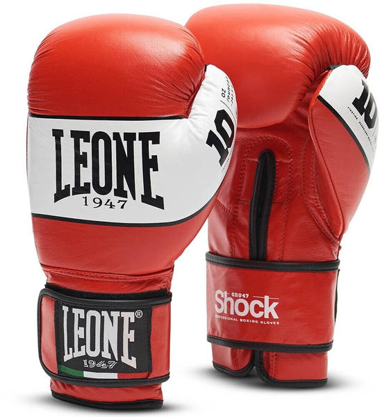 Leone Sport Shock Combat Gloves Rot 10 Oz