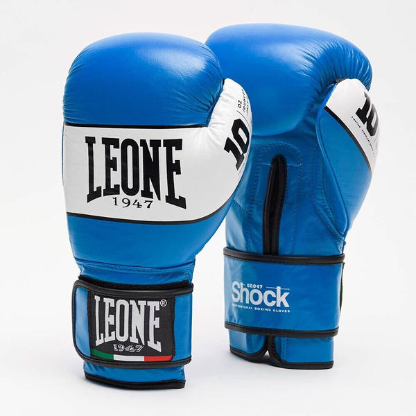 Leone Sport Shock Combat Gloves Blau 12 Oz