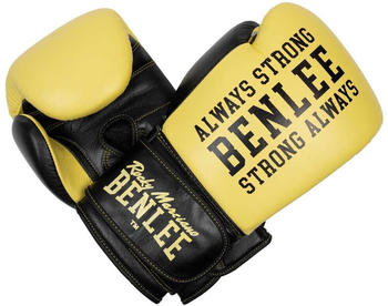 BenLee Hardwood Leather Boxing Gloves (199511-4100-10 oz) gelb/schwarz