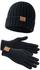 Lonsdale Deazley Hat And Gloves (117517-1000-L-XL) schwarz