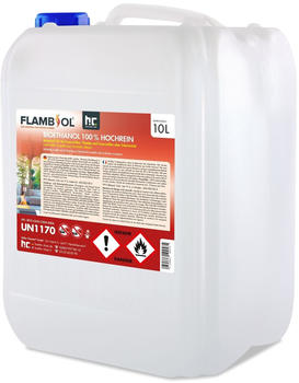 Höfer Chemie 6 x 10 Liter FLAMBIOL Bioethanol Hochrein 100 % saubere und geruchsfreie Verbrennung (60 Liter)