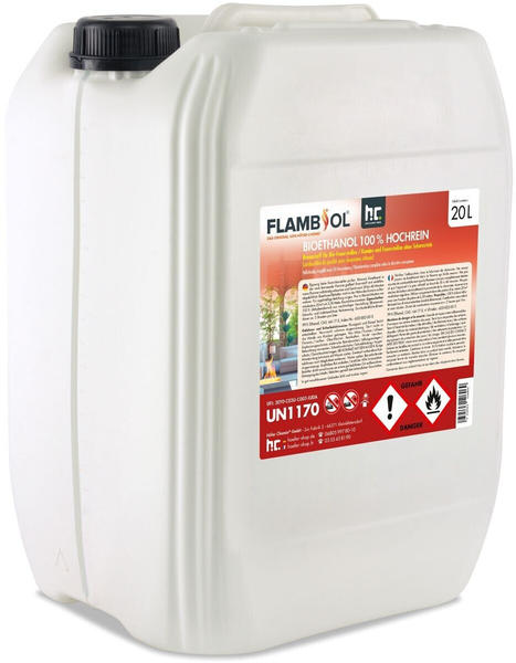 Höfer Chemie 2 x 20 Liter FLAMBIOL Bioethanol 100% Hochrein (40 Liter)