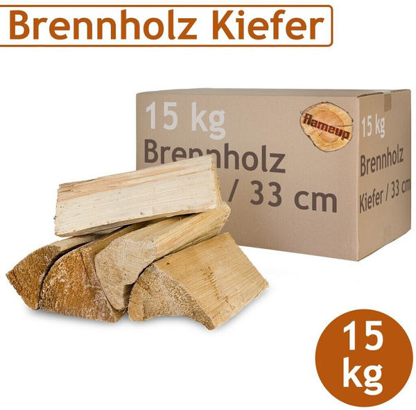 flameup Kaminholz Kiefer 15 kg