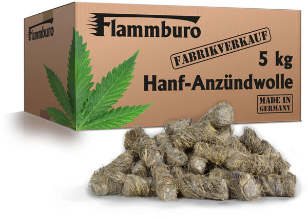 Flammburo Hanf-Anzündwolle 5 kg (34405)