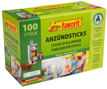 Favorit Anzündsticks 100 Stück