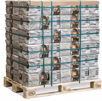 REKORD Braunkohlebriketts 90 x 10kg auf Palette (CBR1090)
