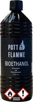 BlueCraft Pott & Flamme Bioethanol Flasche mit Sicherheitsverschluss 1000 ml