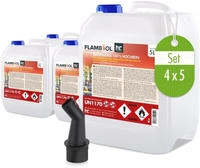 H&ouml;fer Chemie Gmbh - 4x 5 L Flambiol&reg; Bioethanol 100 % Hochrein