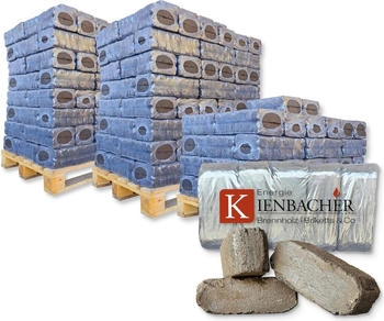 Energie Kienbacher 2500 kg Torf Briketts Hartholzbriketts Torfkohle Naturkohle aus hochreinem Torf 250 x 10 kg Torfbrikett auf Palette ® (BTB_PL2500)