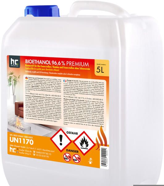 Höfer Chemie Bioethanol 96,6% (5 Liter)