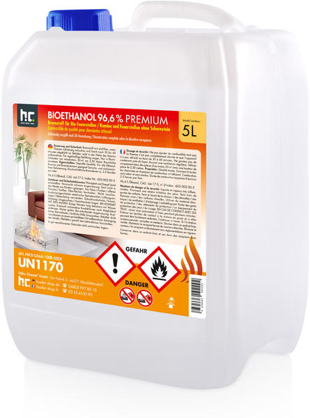 Höfer Chemie 2x5 Liter Bioethanol 96,6% Premium (10Liter)