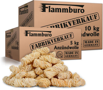Flammburo Öko Grillanzünder Holzwolle 10+5 kg (34007)