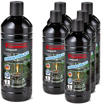 Flammburo Lampenöl für Petrolemlampen 1000ml 6 Stk. (34021)