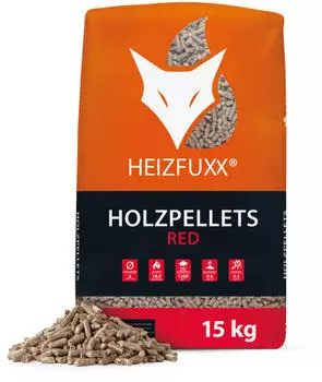 Heizfuxx Holzpellets Red Hartholz 6mm 2 x 15kg (HPP1502)