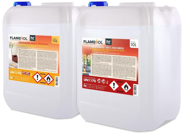 Höfer Chemie Flambiol Bioethanol 2 x 10 Liter (HC11021)
