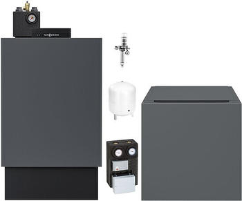 Viessmann Set Vitoladens 300-C 23,6 kW modulierend mit Regelung Vitotronic 200, Mischermodul + 200l Speicher untergestellt (Z022455)