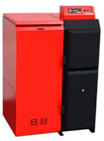 ThermoFlux Pelletkessel | Pelling 25 ECO | 25kW | 75kg Beh&auml;lter links