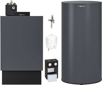 Viessmann Set Vitoladens 300-C 23,6kW 2-stufig + Vitotronic 200 Mischermodul und 200l Speicher nebengestellt (Z022565)