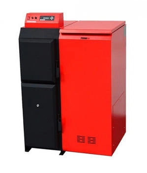 ThermoFLUX Pelletkessel Pelling 25 ECO mit 25 kW - 230 kg Behälter LINKS (00025 EM2L)