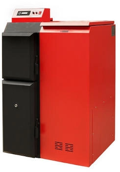 ThermoFLUX Pelling 25 ECO mit 25 kW - 230 kg Behälter RECHTS (00025 EM2D)
