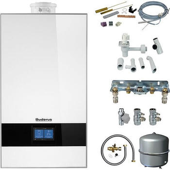 Buderus GB182i.2 Logaplus Paket W42S wei&szlig; + Regelung BC400 35kW (7739621352)