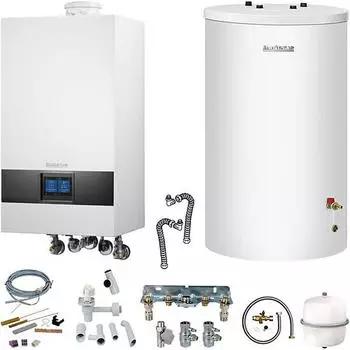 Buderus GB172i.2 Logaplus Paket W22 + Regelung BC400/Speicher S120 25kW (7739621311)