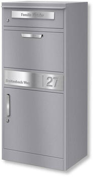 Metzler Bispo 2 Paketbox mit Briefkasten graualuminium (39772)