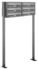 AL Briefkastensysteme Briefkasten »Premium« (BxH): 84.6 x 150cm Anzahl Schlitze: 6 stehend - silberfarben silberfarben