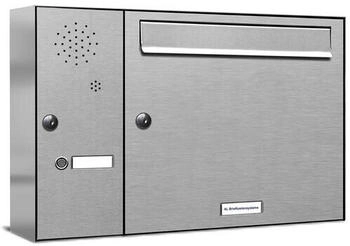 AL Briefkastensysteme Briefkasten &raquo;Premium&laquo; (BxH): 53.1 x 34.5cm Anzahl Schlitze: 1 Aufputzmontage - grau grau