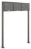 AL Briefkastensysteme Briefkasten »Premium« (BxH): 122.9 x 150cm Anzahl Schlitze: 3 stehend - grau grau