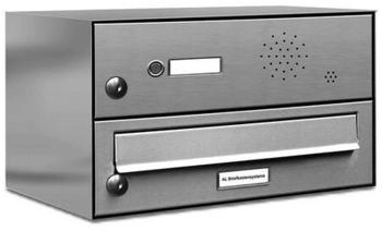 AL Briefkastensysteme Briefkasten &raquo;Premium&laquo; (BxH): 38.5 x 23cm Anzahl Schlitze: 1 Aufputzmontage - grau grau