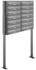 AL Briefkastensysteme Briefkasten »Premium« (BxH): 84.6 x 170cm Anzahl Schlitze: 14 stehend - grau grau