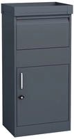 Stahl Paketbox Piet Anthrazit 50x37x105 Cm - Westmann