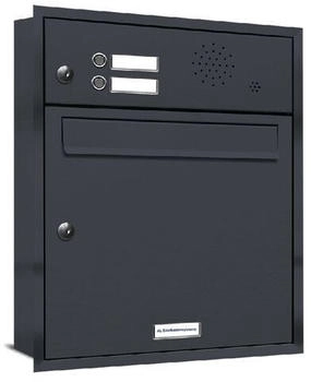 AL Briefkastensysteme Briefkasten »Premium« (BxH): 38.5 x 45.6cm Anzahl Schlitze: 1 Unterputzmontage - grau grau