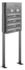 AL Briefkastensysteme Briefkasten »Premium« (BxH): 46.5 x 150cm Anzahl Schlitze: 4 stehend - silberfarben silberfarben (132V4S1KS)