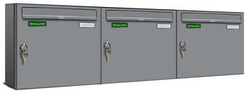 AL Briefkastensysteme Briefkasten »Basic« (BxH): 114 x 33cm Anzahl Schlitze: 3 Aufputzmontage - weiss weiss (431P3EA3P9006)