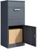 Westmann Paketkasten »Pedro« BxHxT: 50 x 112 x 37 cm anthrazit Stahl - grau grau (WMHXXPB005)
