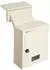 VEVOR Mauerdurchwurf Briefkasten Stahl Zahlenschloss 320x158x430mm Beige (MA071 beige)