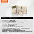 VEVOR Mauerdurchwurf Briefkasten Stahl Zahlenschloss 320x158x430mm Beige (MA071 beige)