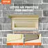 VEVOR Mauerdurchwurf Briefkasten Stahl Zahlenschloss 320x158x430mm Beige (MA071 beige)