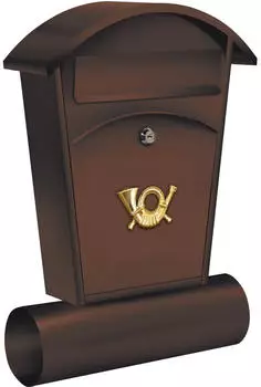 VOREL Briefkasten 480x280x80mm Braun (78592)