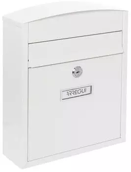 Arregui Compact Au&szlig;enbriefkasten Stahl Wei&szlig; (E5731)