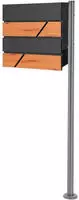 Ecd Germany Standbriefkasten Mit Zeitungsfach, Design Briefkasten Mit Pfosten,