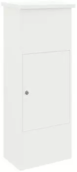 vidaXL Paketdrop-Box Stahl wei&szlig; 44,5x29x110,5cm (874927)