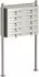 Wiltec Standbriefkastenanlage 2x5 Fächer Edelstahl (61755)