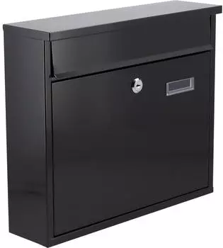 VOREL Briefkasten Stahl schwarz 310x360x100mm (78575)