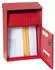 Arregui Up Wandbriefkasten Stahl Größe S Rot (D-2006/R)