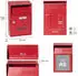 Arregui Up Wandbriefkasten Stahl Größe S Rot (D-2006/R)