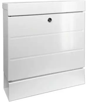 Burg W&auml;chter NewYork 850 W Briefkastenset Stahl wei&szlig;, 405x364x110mm (NewYork 850 W)