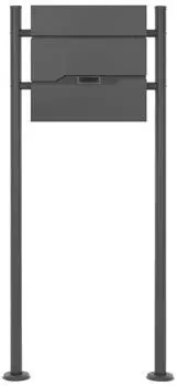 ML-Design Standbriefkasten mit Zeitungsfach, Anthrazit (490005410)